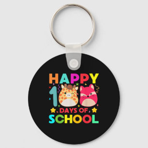 100th Days Of School Cute Squish Kindergarten Stud Keychain