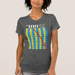 100th Jour de professeur de diagramme du T-shirt