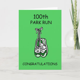 100th Park Run Congratulations Card