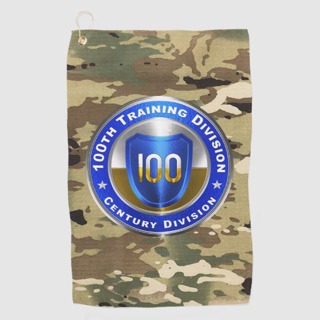 100th Training Division  Golf Towel (Front)
