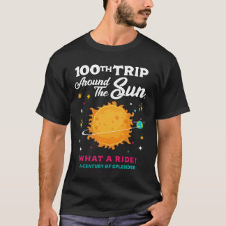 100th Trip Around The Sun 100 Years Birthday Party T-Shirt