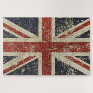 1014 Piece Puzzle - Faded Union Jack Flag