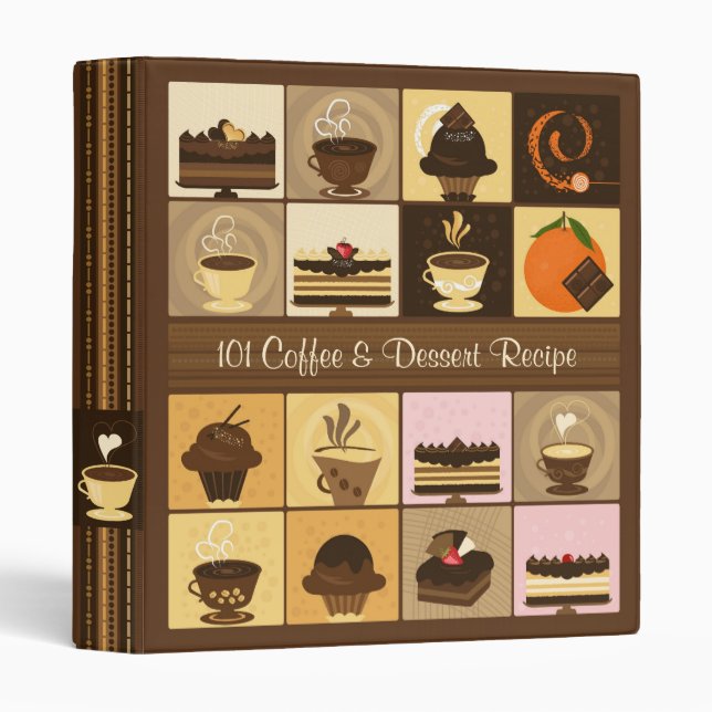 101 Coffee & Dessert Recipe Binder (Front/Spine)