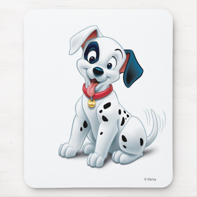 101 Dalmatian Patches Wagging his Tail Disney Mouse Pad (Front)
