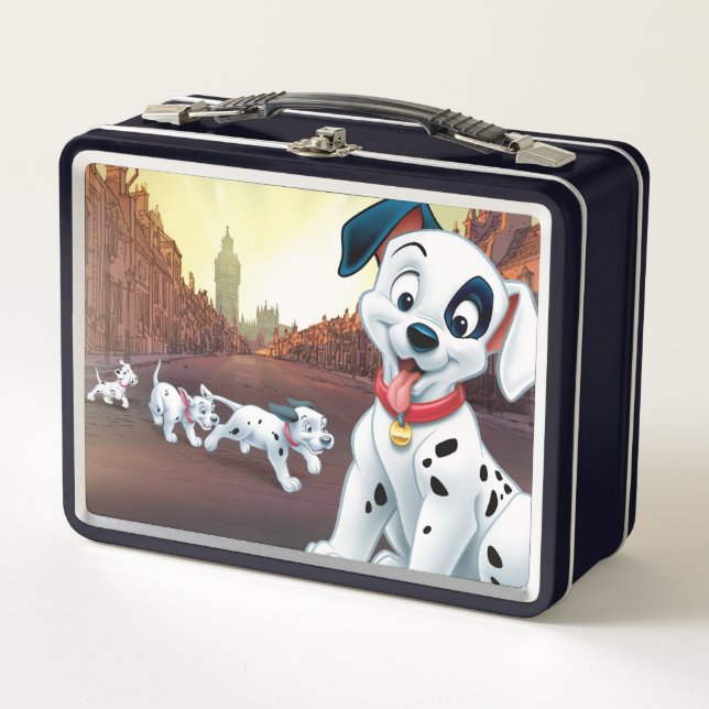 101 Dalmatian Patches Wagging his Tail Metal Lunch Box (Front)