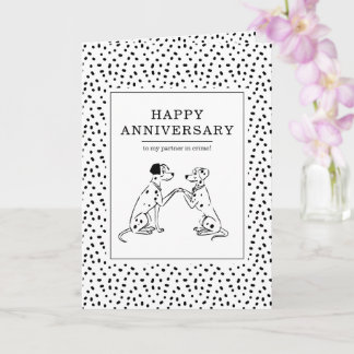 101 Dalmatians Anniversary Card