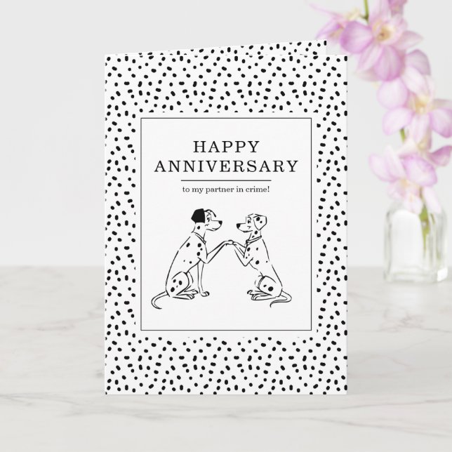 101 Dalmatians Anniversary Card (Orchid)