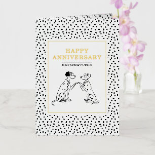 101 Dalmatians Anniversary Foil Greeting Card