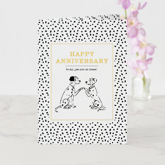 101 Dalmatians Anniversary Foil Greeting Card