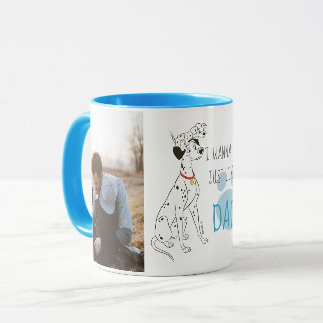 101 Dalmations | I Wanna Be Just Like Dad Photo Mug (Front Left)