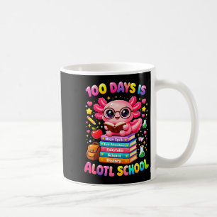 101 days of school axolotl cute kids teacher party coffee mug