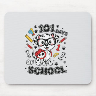101 Days of School Cute Dog T-Shirt | Back to Scho Mouse Pad