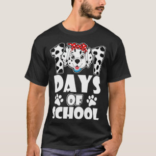 101 Days Of School Dalmatian Dog 100 Days Smarter T-Shirt