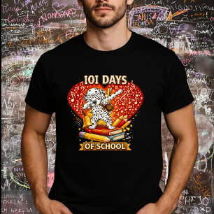 101 Days of School Music Dog – Cute Dalmatian T-Shirt