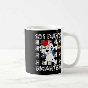 101 Days School Cute Dog 100 Days Smarter Teacher  Coffee Mug