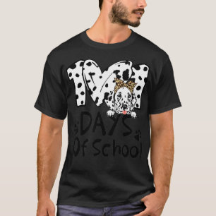 101 Days School Dalmatian Dog Teachers Kids Funny  T-Shirt
