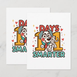 101 Days Smarter Dalmatian Dog Enclosure Card