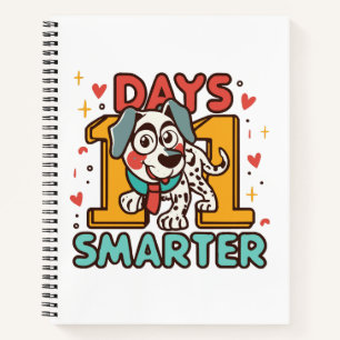 101 Days Smarter Dalmatian Dog Notebook