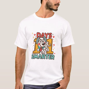 101 Days Smarter Dalmatian Dog T-Shirt