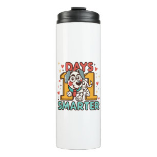 101 Days Smarter Dalmatian Dog Thermal Tumbler