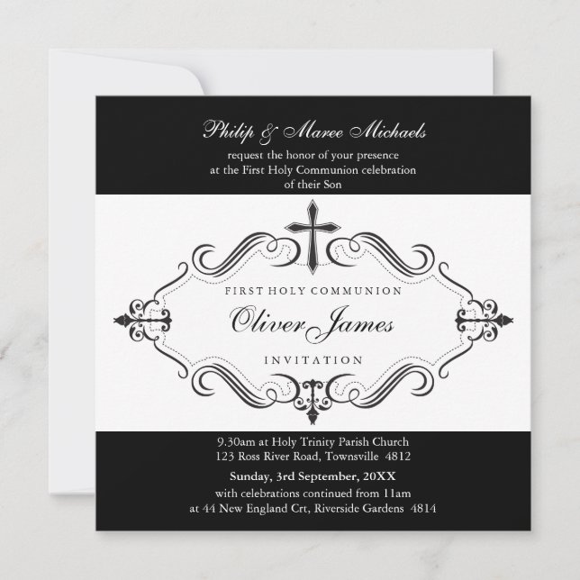 101-Denise - CHRISTENING INVITATIONS :: viva 5SQ (Devant)