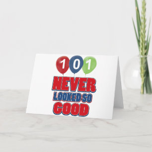 101 year old birthday designs card