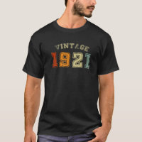 101 Years Old Vintage 1921 Graphic Men Women 101St