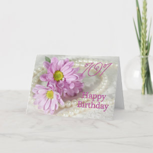 101e carte d'anniversaire avec marguerites