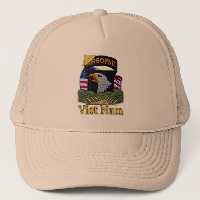 101st ABN airborne division veterans vietnam vets Trucker Hat (Front)