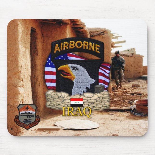 101st ABN DIV Airborne Division Screaming Eagles Mouse Pad (Front)
