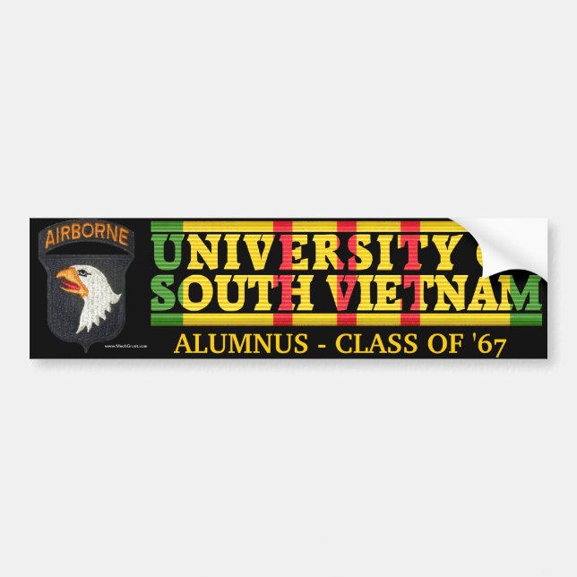 101st Abne Div U of South Vietnam Alumnus Sticker (Front)