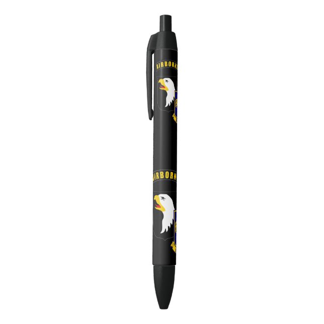101st Airborne 502nd Infantry Black Ink Pen (Top (Vertical))