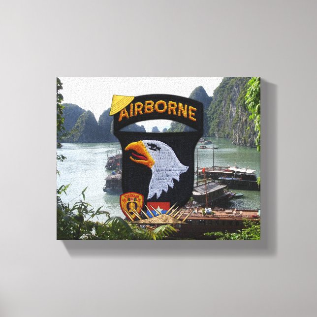 101st airborne ABN vietnam war veterans vets Canvas Print (Front)