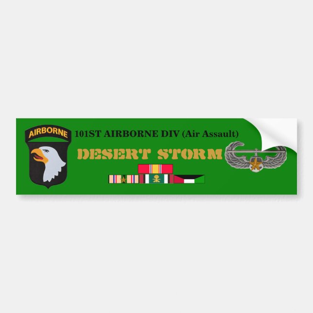 101st Airborne Desert Storm Bumper Sticker (Front)