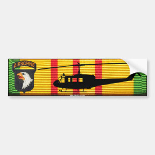 101st Airborne Div. UH-1 Huey VSM Bumper Sticker