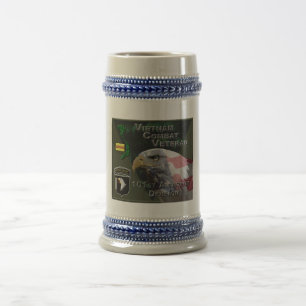 101st Airborne Div Vietnam Combat Veteran Beer Stein