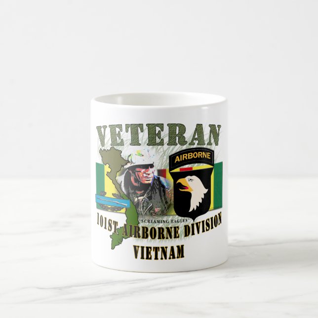 101st Airborne Div-Vietnam (w/CIB) Coffee Mug (Center)