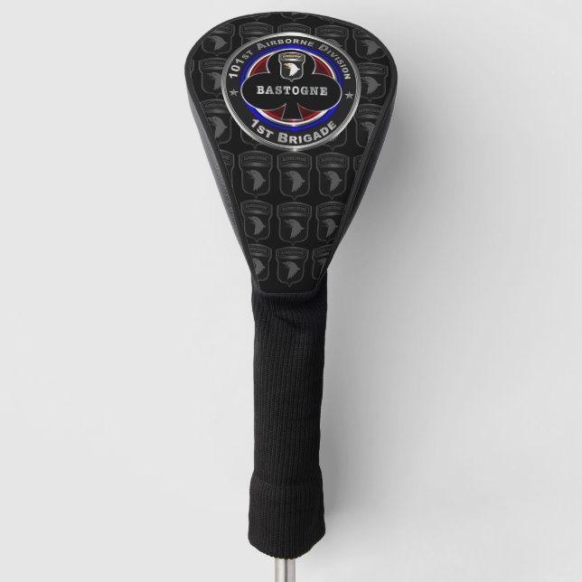 101st Airborne Division 1st Brigade ‘Bastogne’ Golf Head Cover (Front)