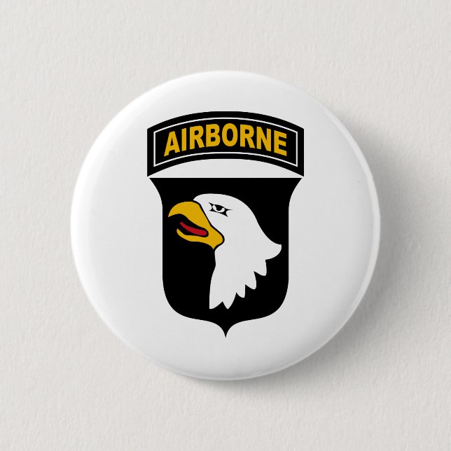 101st Airborne Division 2 Inch Round Button (Front)