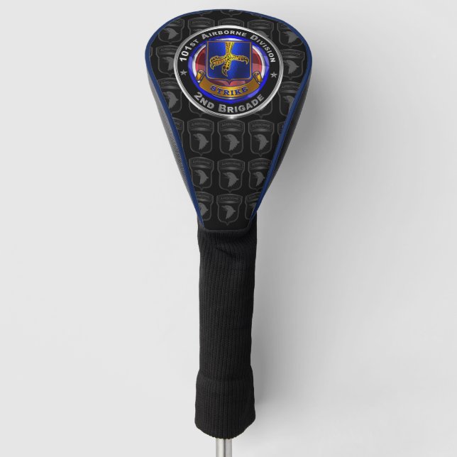 101st Airborne Division 2nd Brigade ‘STRIKE’ Golf Head Cover (Front)