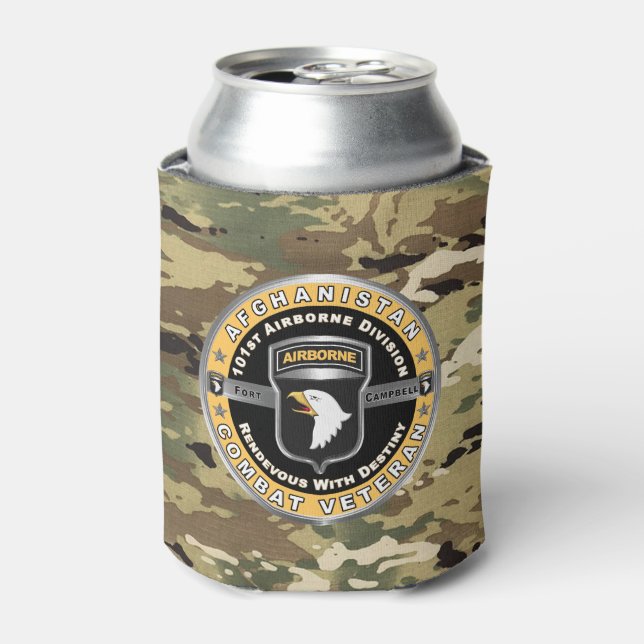 101st Airborne Division Afghanistan Veteran  Can Cooler (Can Front)