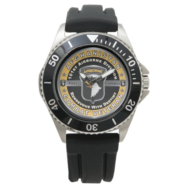 101st Airborne Division Afghanistan Veteran  Watch (Front)