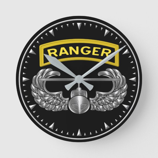 101st Airborne Division Air Assault Ranger Round Clock (Front)