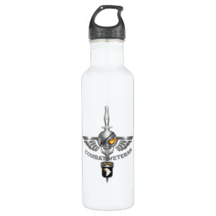 101st Airborne Division Combat Veteran  710 Ml Water Bottle