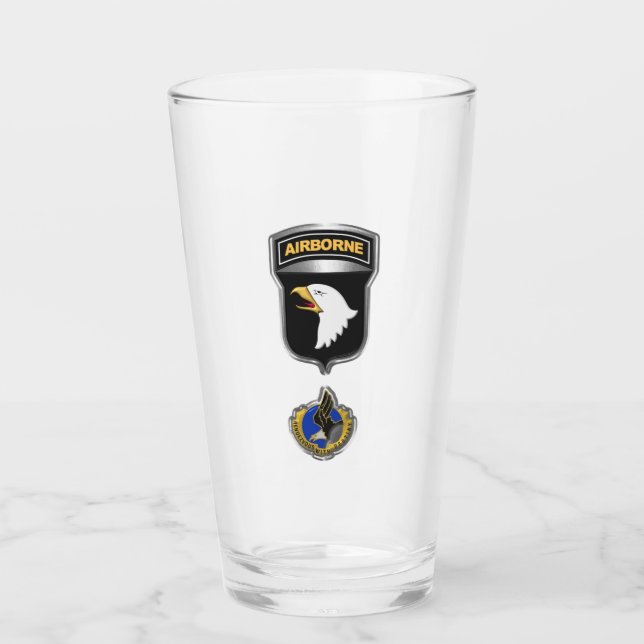 101st Airborne Division Custom Framed Patch Glass (Front)