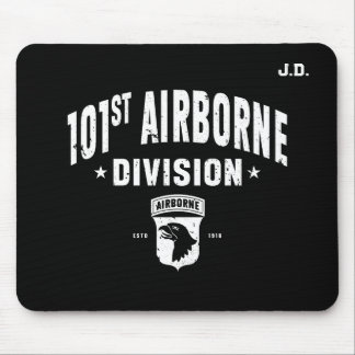 101st Airborne Division Customizable Black Mouse Pad