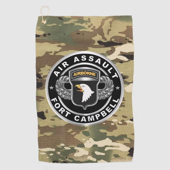 101st  Airborne Division  Golf Towel (Front)