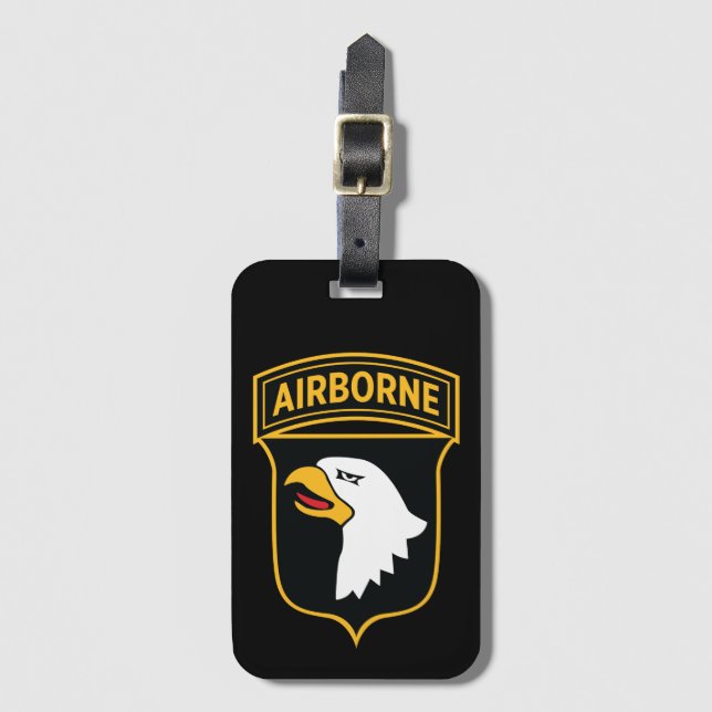 101st Airborne Division - Military Patch Luggage Tag (Front Vertical)