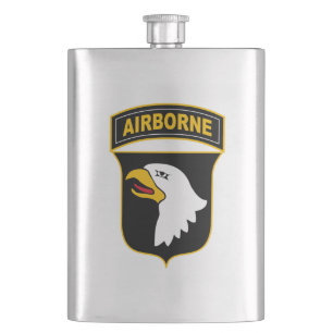 101st Airborne Division Military Veteran Hip Flask