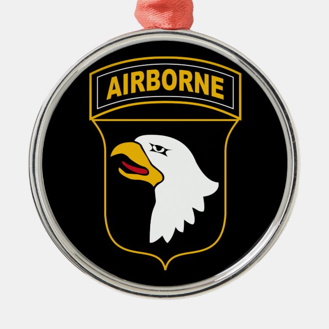 101st Airborne Division Military Veteran Metal Ornament (Front)